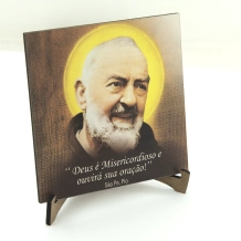 Quadrinho de Mesa Pe Pio Quadrinho de Mesa Pe Pio