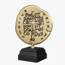Sacramental Medalha das Duas Cruzes - Ouro Velho Sacramental Medalha das Duas Cruzes - Ouro Velho
