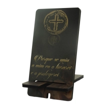 Suporte para Celular Medalha das Duas Cruzes - Preto Suporte para Celular Medalha das Duas Cruzes - Preto