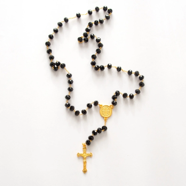 Terço Cristal São Bento Terço Cristal São Bento