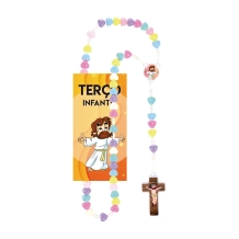 Terço Infantil com Folheto - Menina