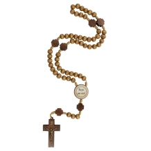 Terço Madeira Sagrada Família Terço Madeira Sagrada Família