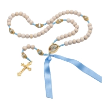 Terço Nossa Senhora de Lourdes - Madeira Azul Terço Nossa Senhora de Lourdes - Madeira Azul