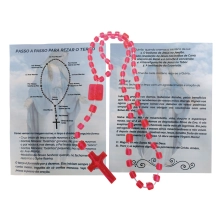 Terço Nossa Senhora Rosa Neon Terço Nossa Senhora Rosa Neon