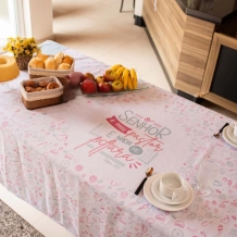 Toalha de Mesa 4 Lugares O Senhor é meu Pastor e Nada me Faltará