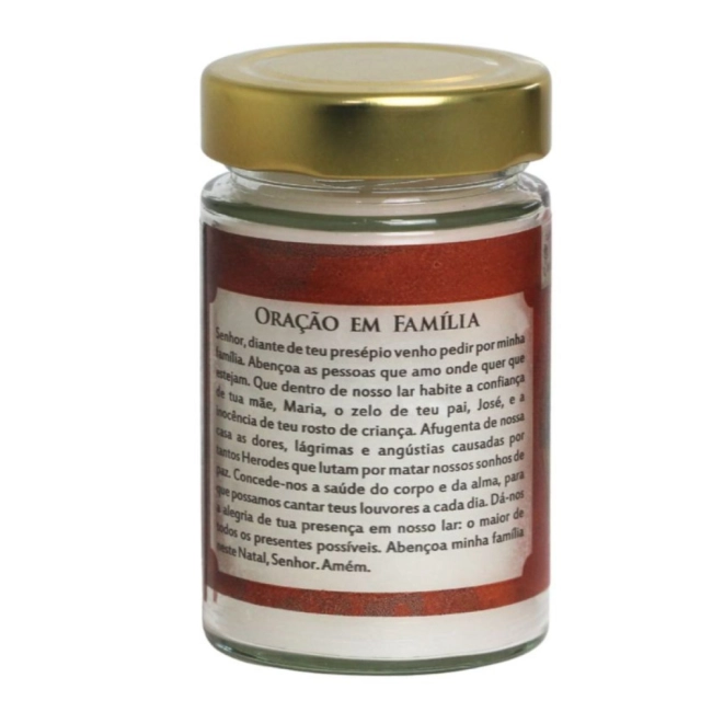 Vela de Vidro Presépio de Natal - Perfumada Vela de Vidro Presépio de Natal - Perfumada