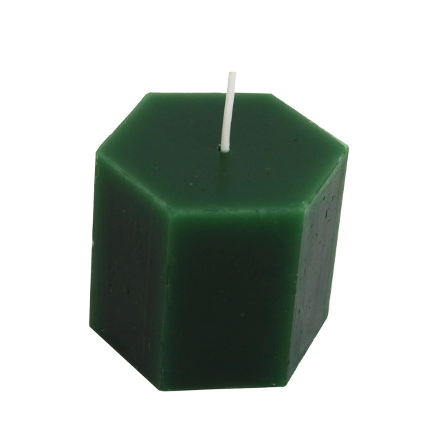 Vela Sextavada de Natal - Verde Vela Sextavada de Natal - Verde