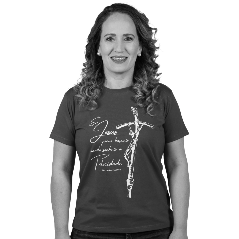 [PRODUTO FRONT] Baby Look São João Paulo II Preto - NÃO EXCLUIR